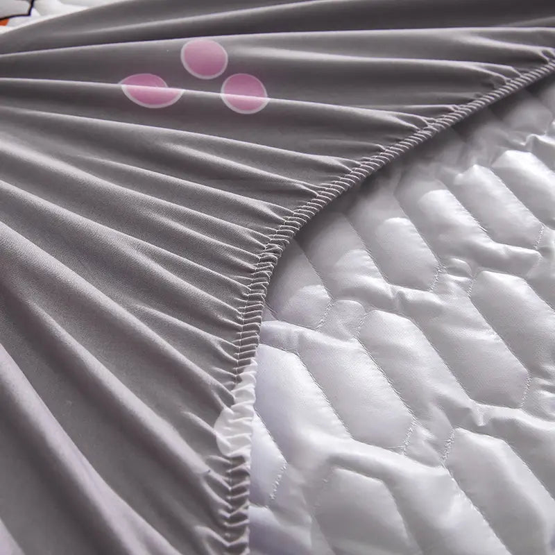 Housse de matelas imperméable chat zoom