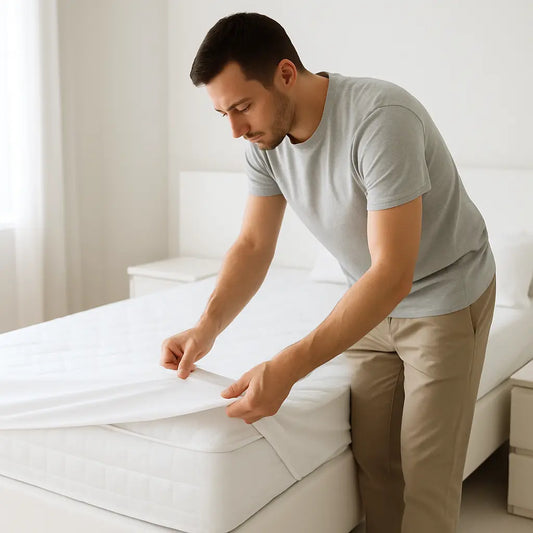 changement housse blanche 