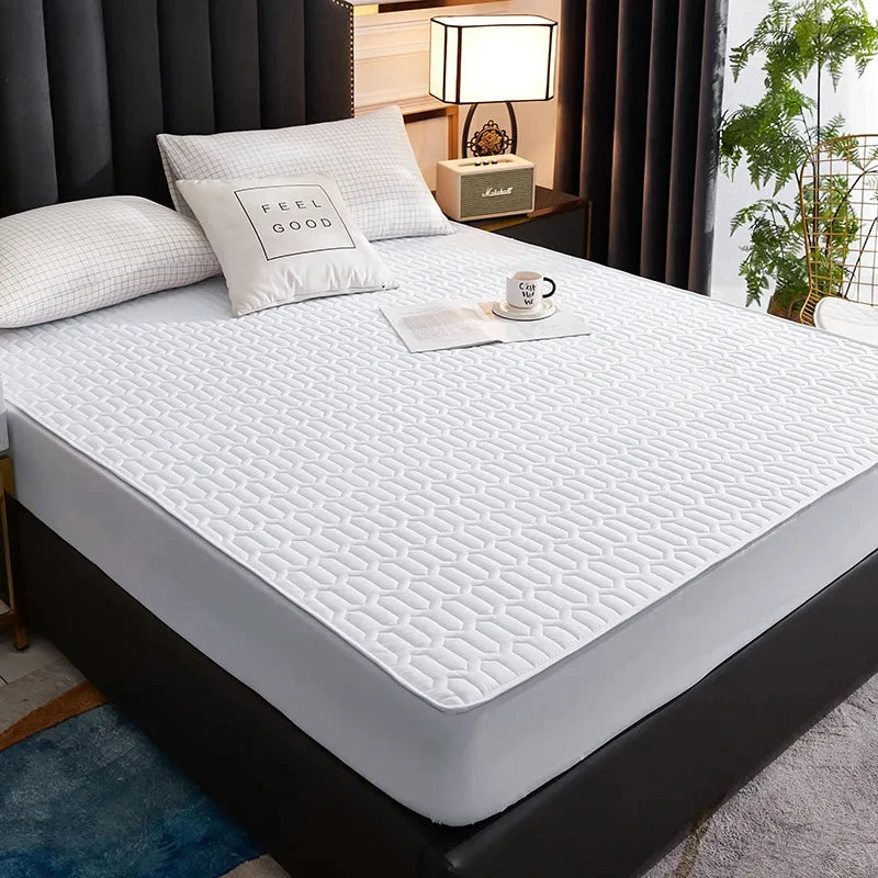 Housse de matelas imperméable blanche