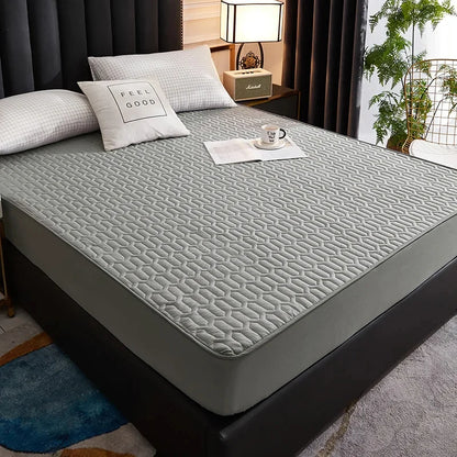 Housse de matelas imperméable grise