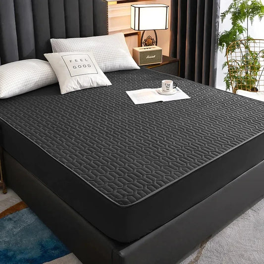 Housse de matelas imperméable noire