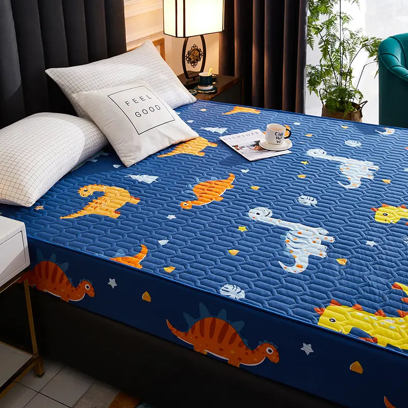 Housse de matelas imperméable dino coté