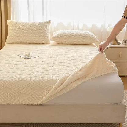 Housse de matelas gris foncé tricotée anti-acarien – sans taies d’oreiller