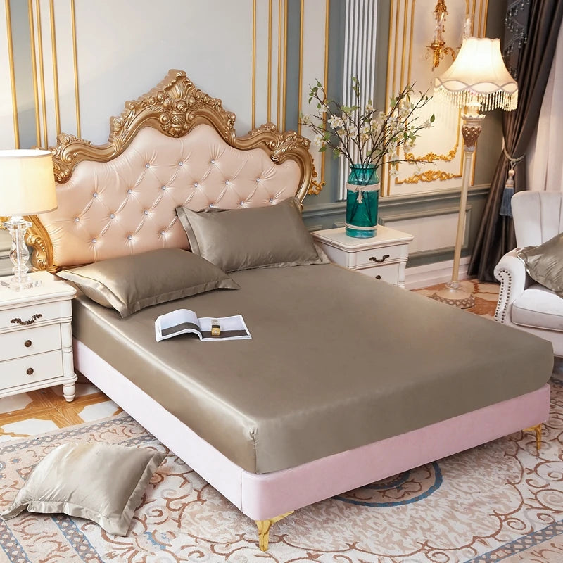 Protège-matelas intégrale ivoire doré sans taies