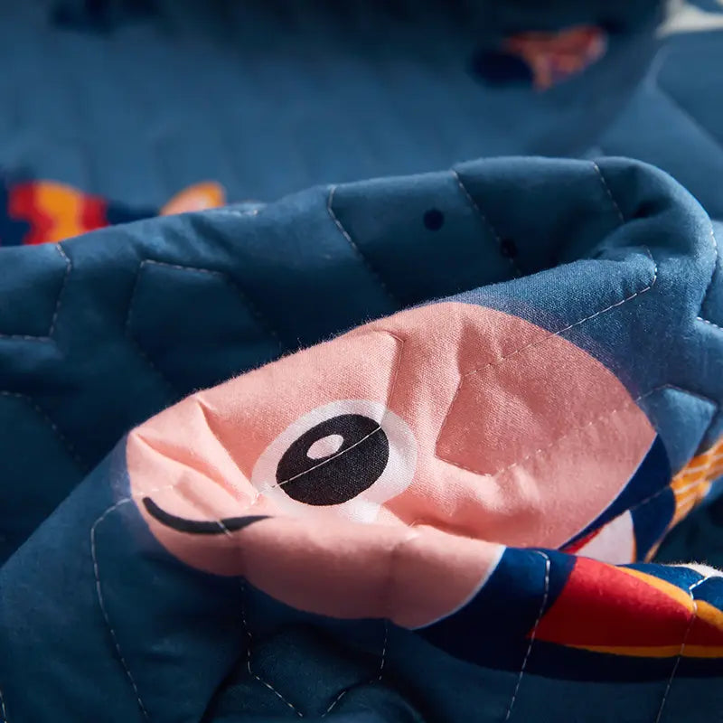 Housse de matelas imperméable poisson zoom