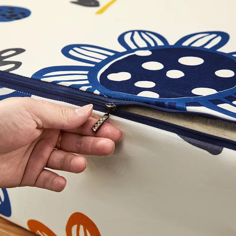 Protège-matelas imperméable fleurs vives cote