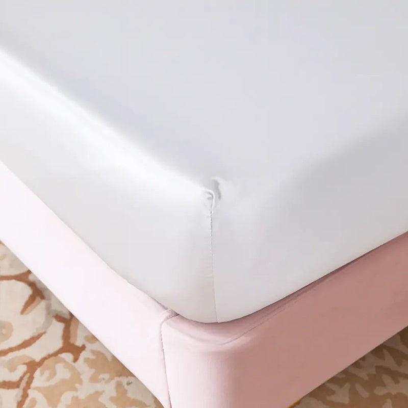 Protège-matelas intégrale blanc pur sans taies zoom detail