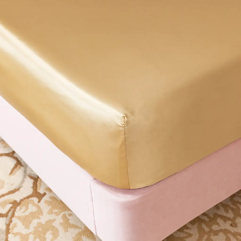 Protège-matelas intégrale doré sans taies zoom detail