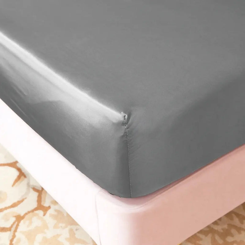 Protège-matelas intégrale gris perle sans taies zoom detail